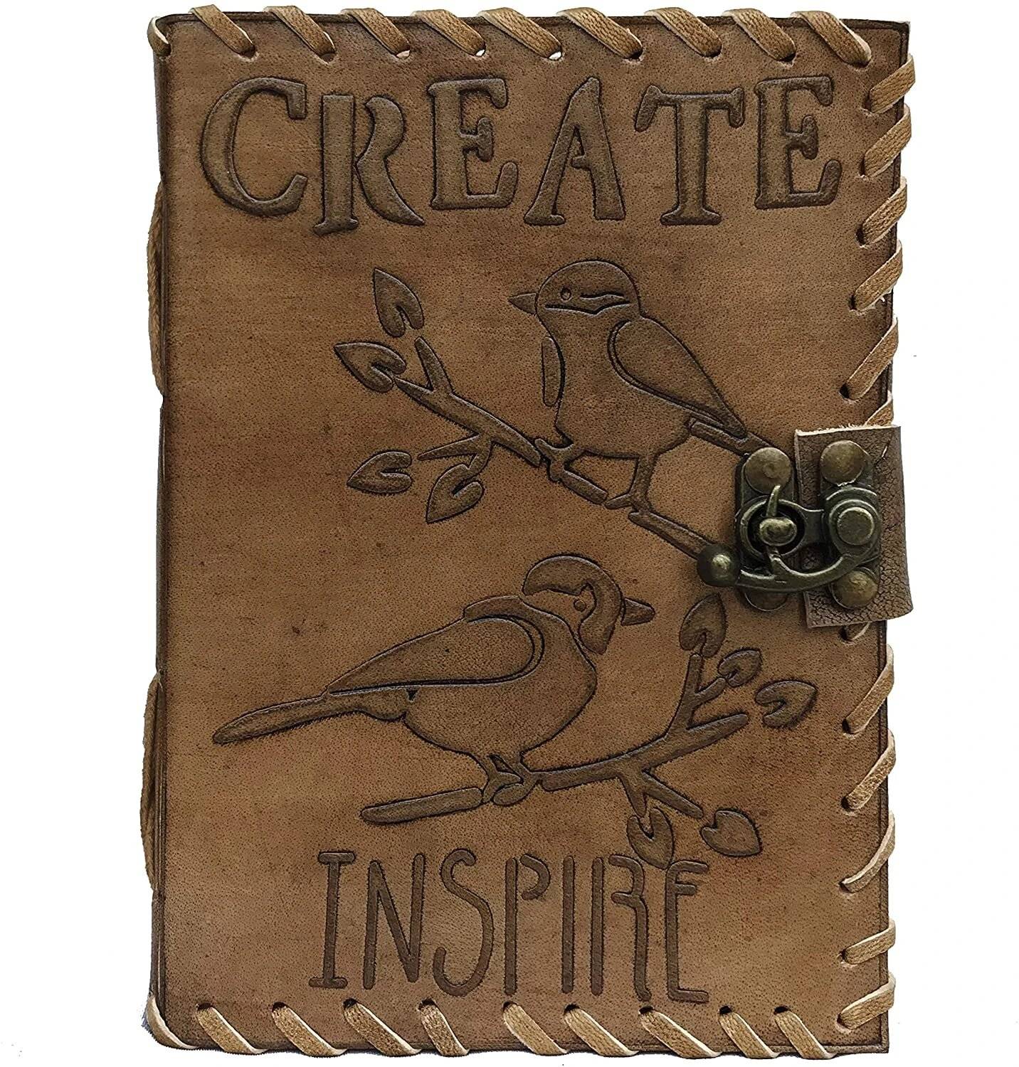 Best Leather Inspire Bird Embossed Antique Journal Suppliers in Delhi ...