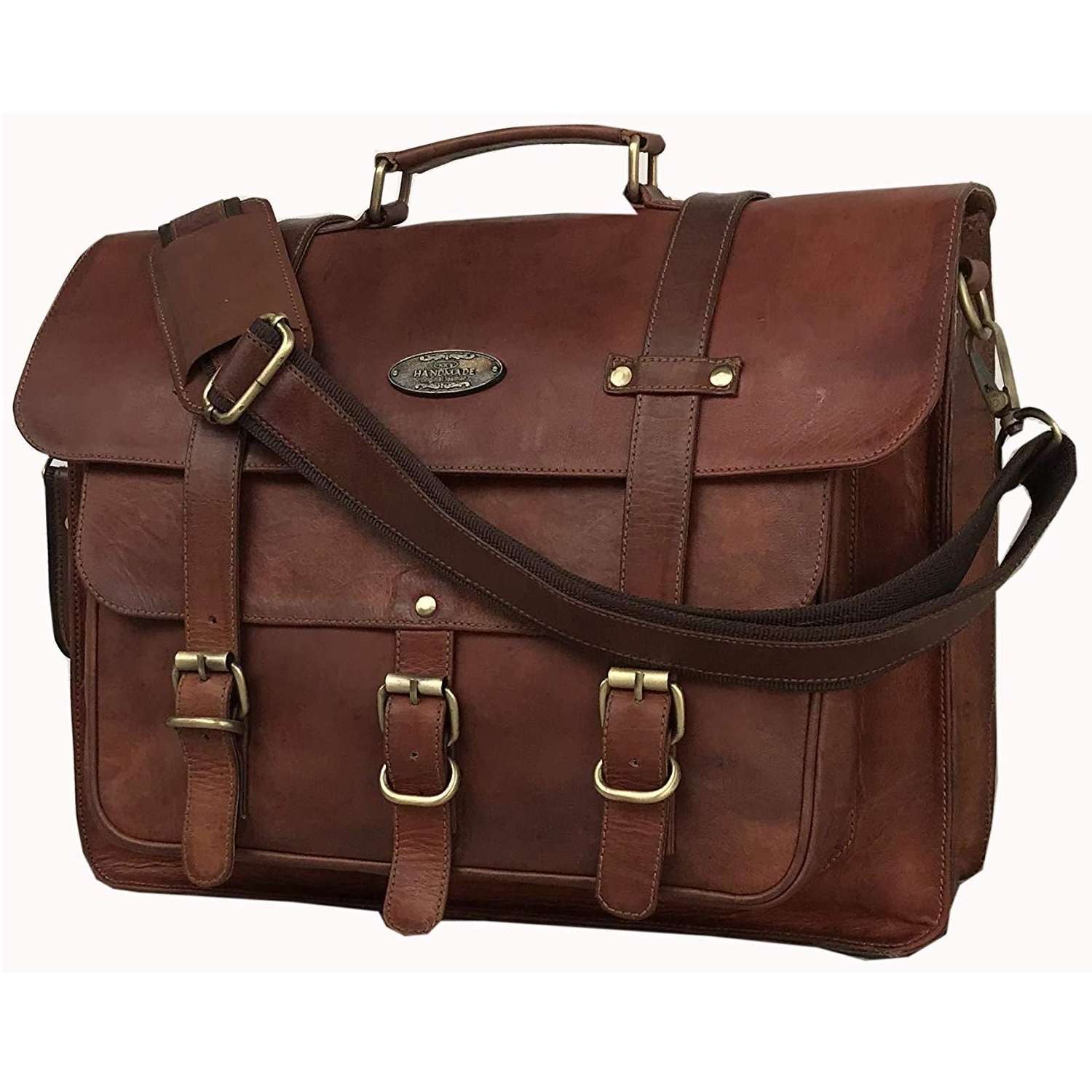 Best Rugged Brown Leather Bag Suppliers in Delhi, Rugged Brown Leather ...