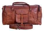 21 Inch Vintage Leather Duffel Travel Gym Sports Overnight Weekend Duffel Bag Manufacturers in Argentina