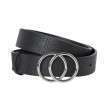  Women Black Textured Belt With Metal Buckle Manufacturers in Argentina