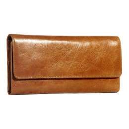 Manufacturer of Ladies Brown Leather Wallet in Delhi