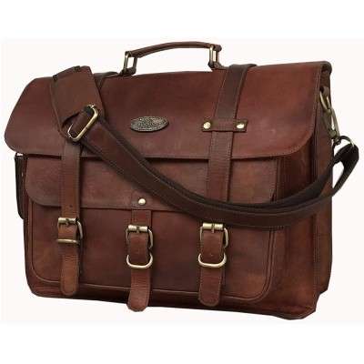  Rugged Brown Leather Bag Manufacturers in Satna