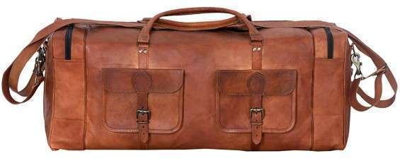 Leather Duffel Bag 30 inch Large Travel Bag in Delhi