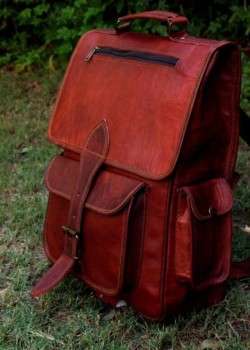 Leather Handmade Vintage Style College Bag in Delhi